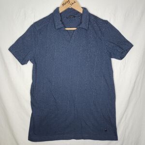 Burnside Men's Blue Collared Short Sleeve Shirt Size Medium